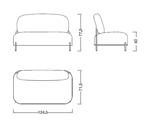 Диван ESF SOFA 06-02 (2-х местный) Sea Green